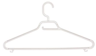 RAMÍNKO MAXI ECO SET 3KS, PEVNÝ HÁČEK, BÍLÁ