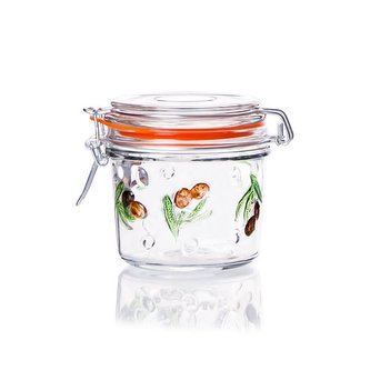 DÓZA SKLO, PATENTNÍ UZÁVĚR, 300ML