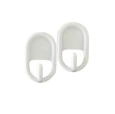 Háčky samolepící 2 ks,  6, 6 x 4 x 2, 2 cm