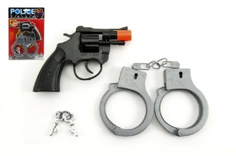 Pistole na kapsle 8 ran s pouty plast 15cm na kartě