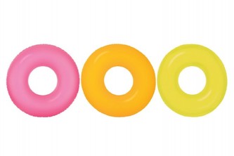 Kruh nafukovací neonový 91cm 1 ks, 3 různé druhy