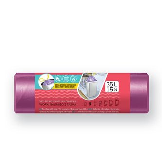 VIGO! ODPADKOVÝ PYTEL 35L/15KS ZATAHOVÁNÍM FIALOVÝ