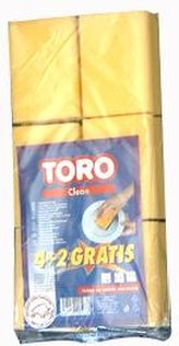 hubka na nádobí tvarovaná, 4+2 ks, 6,4 x 9,4 x 4 cm