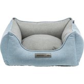 Obdélníkový pelech LONA, 80 x 60 cm, světlemodrá/šedá