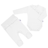 2-dílná kojenecká souprava New Baby Stripes bílá - velikost 86 (12-18m)