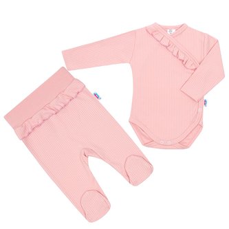 2-dílná kojenecká souprava New Baby Stripes růžová - velikost 86 (12-18m)