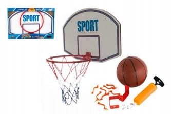 Basketbalový koš + míček s pumpičkou kov 61cm v krabici