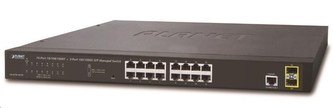 Planet GS-4210-16T2 Switch, L2/L4, 16x 1000Base-T, 2x SFP, Web/SNMPv3, VLAN, QoS, IPv6, fanless Planet GS-4210-16T2 Switch, L2/L4, 16x 1000Base-T, 2x SFP, Web/SNMPv3, VLAN, QoS, IPv6, fanless