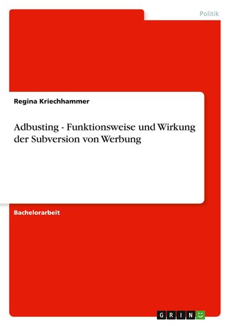 Adbusting - Funktionsweise und Wirkung der Subversion von Werbung