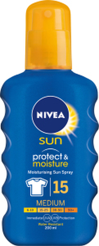 Nivea Sprej na opalování SPF 15 Sun (Moisturising Sun Spray) 200 ml unisex
