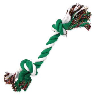Uzel DOG FANTASY bavlněný zeleno-bílý 2 knoty 30 cm