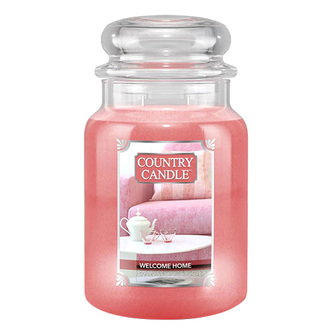 Svíčka ve skleněné dóze Country Candle, Vítej doma, 680 g