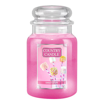 Svíčka ve skleněné dóze Country Candle, Sladkosti, 680 g