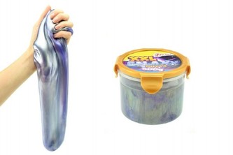 Sliz - hmota inteligentní galaxie XXL 500g 8x9cm v plastové krabičce