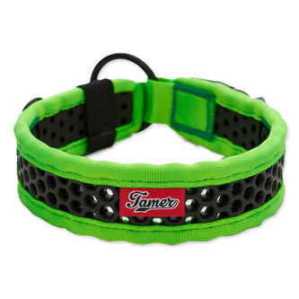 Obojek TAMER Softy - 3,8 x 45-51 cm - zelenočerný