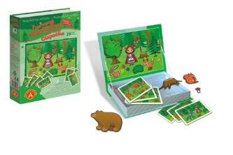 Magnetické příběhy Červená karkulka 25 dílků v krabici 19x26x4cm