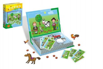 Magnetické příběhy Farma 24 dílků v krabici 19x26x4cm