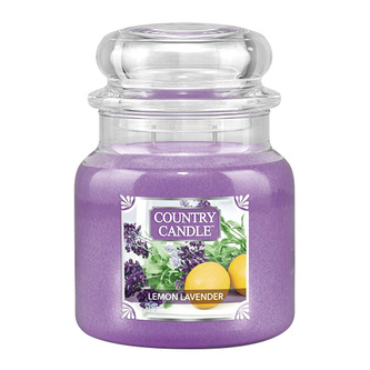 Svíčka ve skleněné dóze Country Candle, Citronová levandule, 453 g