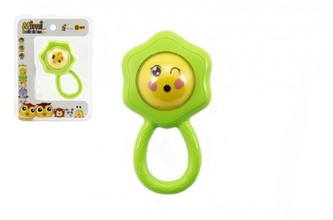 Chrastítko/kousátko hvězdička plast 12cm na kartě 0m+