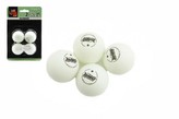 Míčky na stolní tenis/ping pong bílé 4cm 4 ks na kartě