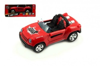 Auto narážecí plast 18cm na baterie se světlem se zvukem v krabičce