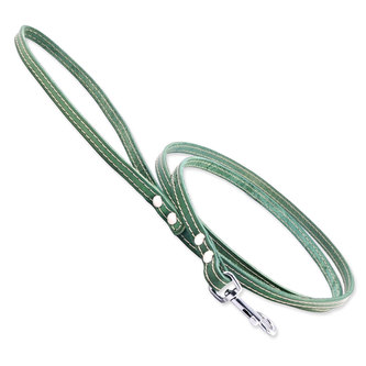 Vodítko TAMER kožené 1,0 / 145 cm zelené