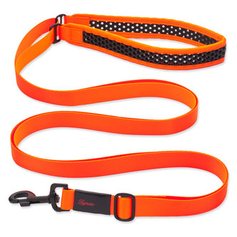 Vodítko TAMER Softy prodlužovací - šířka 2,8 cm - oranžovočerné