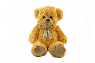 Medvěd s mašlí plyš 50cm v sáčku 0+