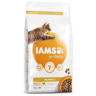 IAMS for Vitality Adult Cat Food Hairball Reduction with Fresh Chicken