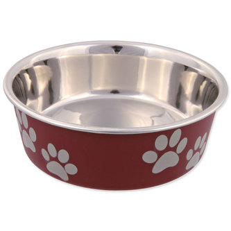 Miska TRIXIE nerezová - plastový povrch 12 cm