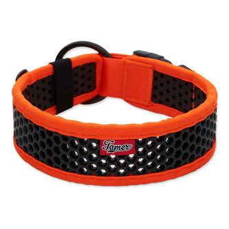 Obojek TAMER Softy - 5,1 x 55-61 cm - oranžovočerný Obojek TAMER Softy - 5,1 x 55-61 cm - oranžovočerný