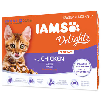 Kapsičky IAMS Kitten Delights Chicken in Gravy multipack Kapsičky IAMS Kitten Delights Chicken in Gravy multipack