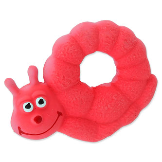 Hračka DOG FANTASY Latex Šnek růžový se zvukem 10 cm