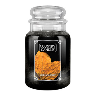 Svíčka ve skleněné dóze Country Candle, Zlatý tabák, 680 g