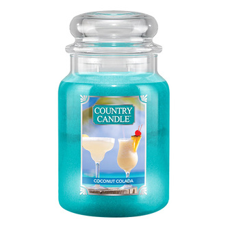 Svíčka ve skleněné dóze Country Candle, Kokosový nápoj, 680 g