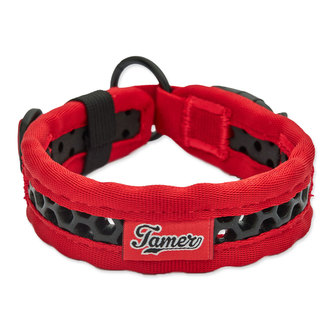 Obojek TAMER Softy - 2,8 x 35-41 cm - červenočerný