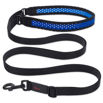 Vodítko TAMER Softy prodlužovací - šířka 2,8 cm - černomodré