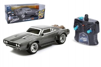 Auto RC zrychlující plast 28cm na baterie+dobíjecí pack+USB 2,4Ghz v krabici 39x15x17cm