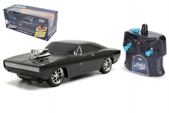 Auto RC zrychlující plast 20cm na baterie 2,4Ghz v krabici 27x12x11cm