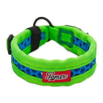 Obojek TAMER Softy - 2,8 x 25-31 cm - zelenomodrý
