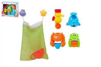 Vodní mlýnek do vany zvířátka plast v krabici 30x25x7cm 6m+