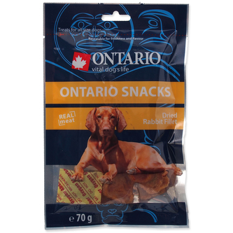 Snack ONTARIO Dog Dry Rabbit Fillet
