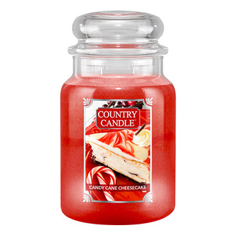 Svíčka ve skleněné dóze Country Candle, Tvarohový koláč z cukrové třtiny, 680 g