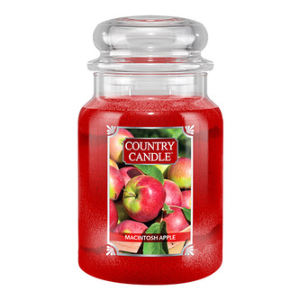 Svíčka ve skleněné dóze Country Candle, Jablka Macintosh, 680 g