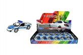 Auto Welly policie Porsche 911(991) Carrera S kov/plast 12cm volný chod