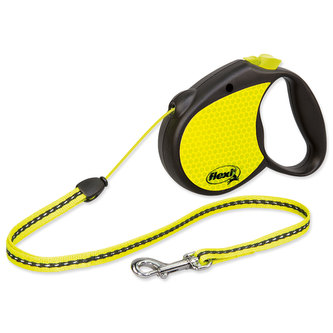 Vodítko FLEXI Neon 1 Reflekt - 5 m
