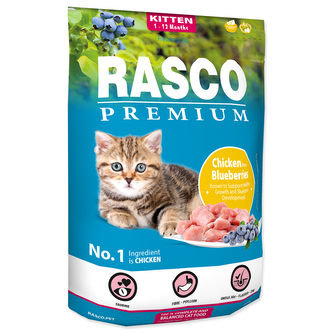 RASCO Premium Cat Kibbles Kitten, chicken, blueberries