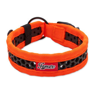 Obojek TAMER Softy - 3,3 x 35-41 cm - oranžovočerný