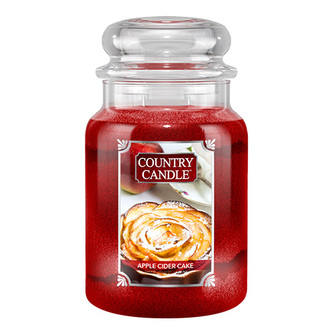 Svíčka ve skleněné dóze Country Candle, Jablečný dort, 680 g