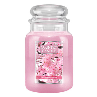 Svíčka ve skleněné dóze Country Candle, Třešňový květ, 680 g